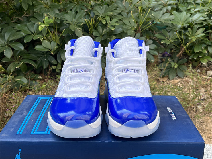 JORDAN 11 BLUE AND WHITE