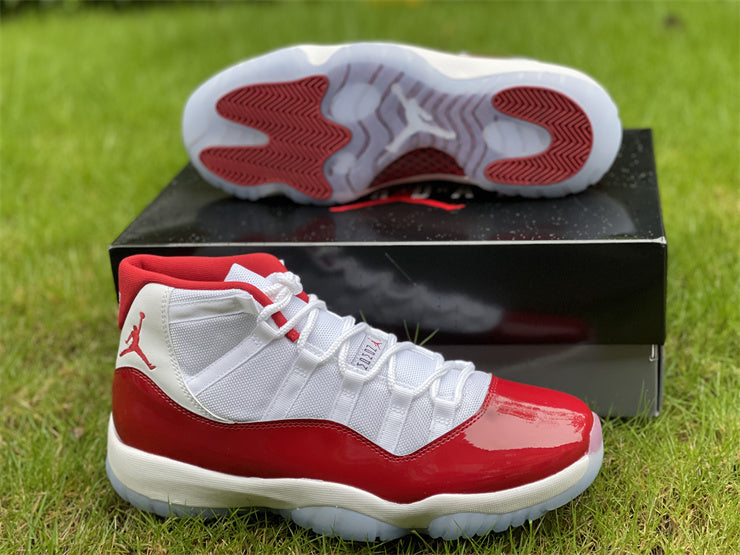 JORDAN 11 RED AND WHITE