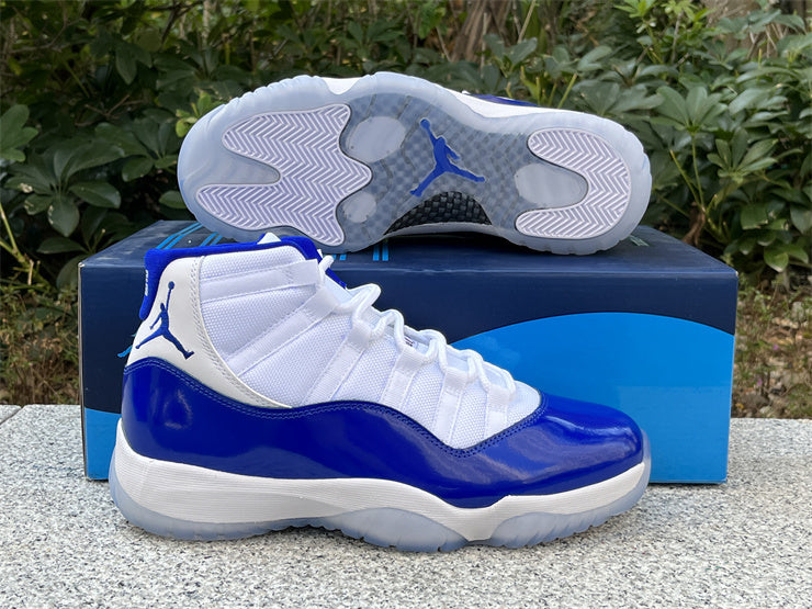 JORDAN 11 BLUE AND WHITE