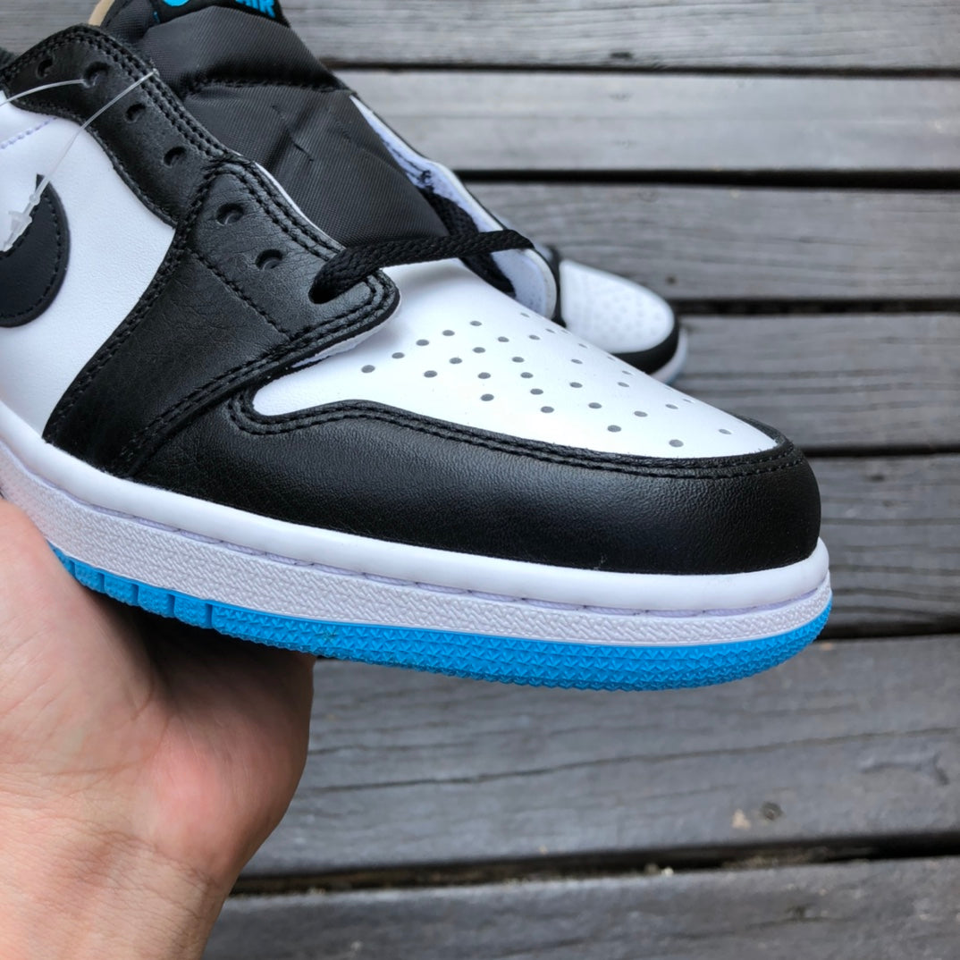 Jordan 1 Low OG BLACK BLUE WWHITE