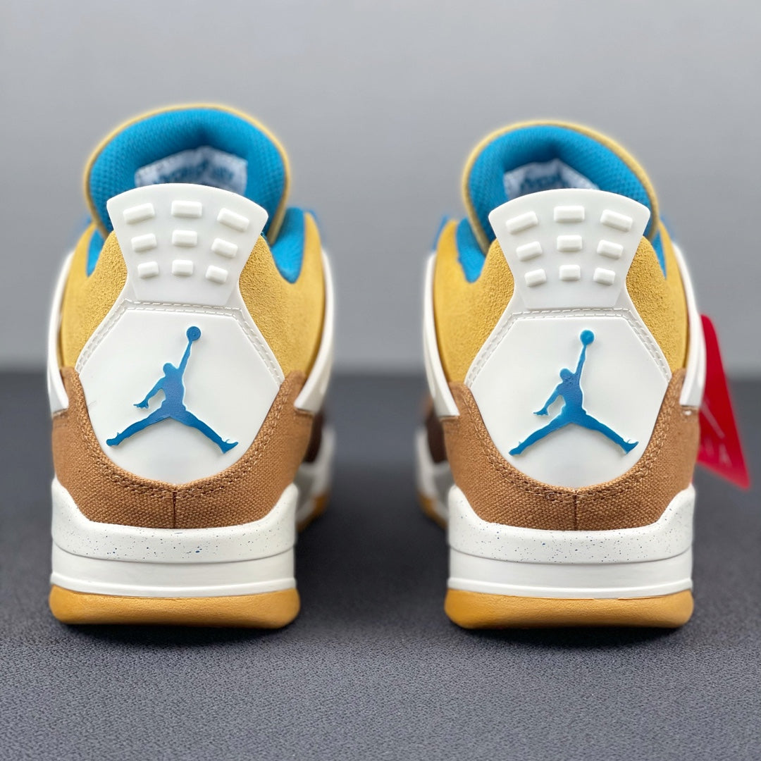 JORDAN RETRO 4 BROWN AND YELLOW