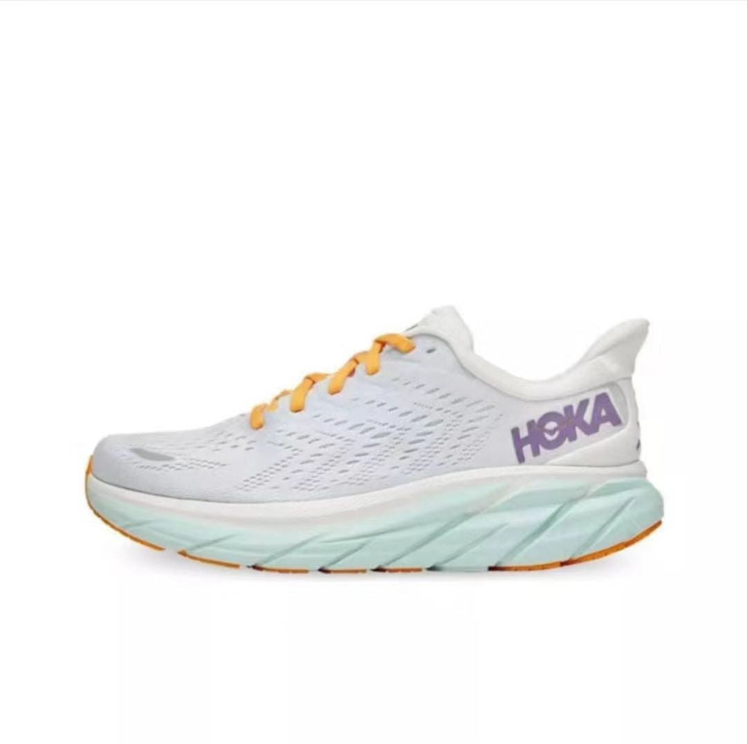 HOKA CLIFTON 8 BLEU BLANC