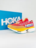 HOKA CIELO X1 RED AND YELLOW