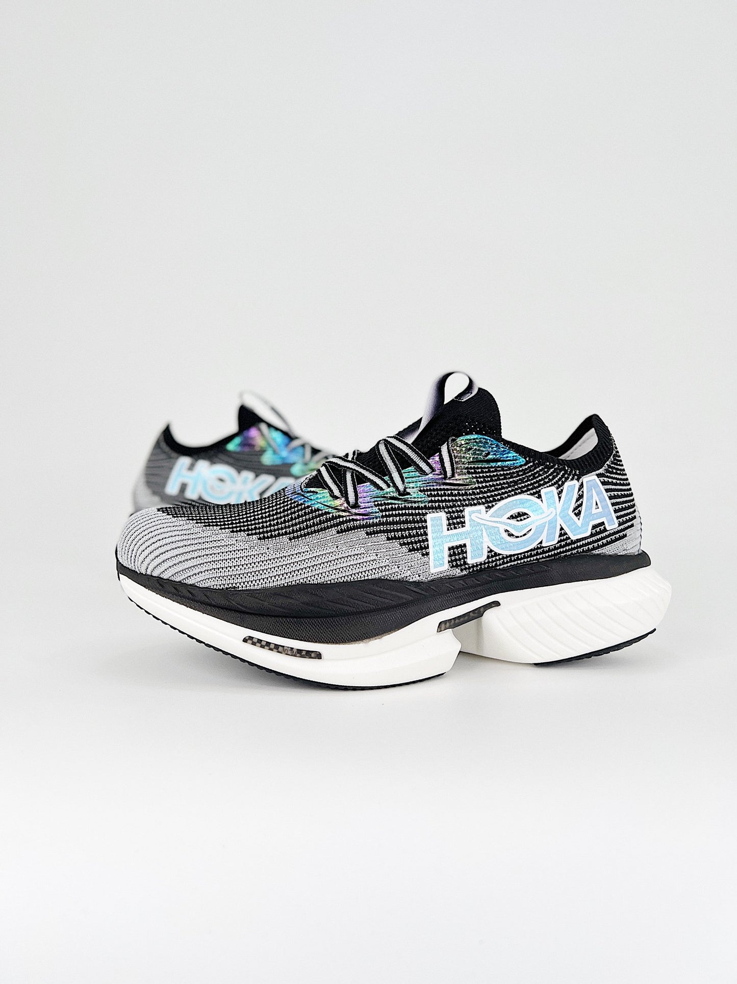 HOKA CIELO X1 GREY AND BLACK