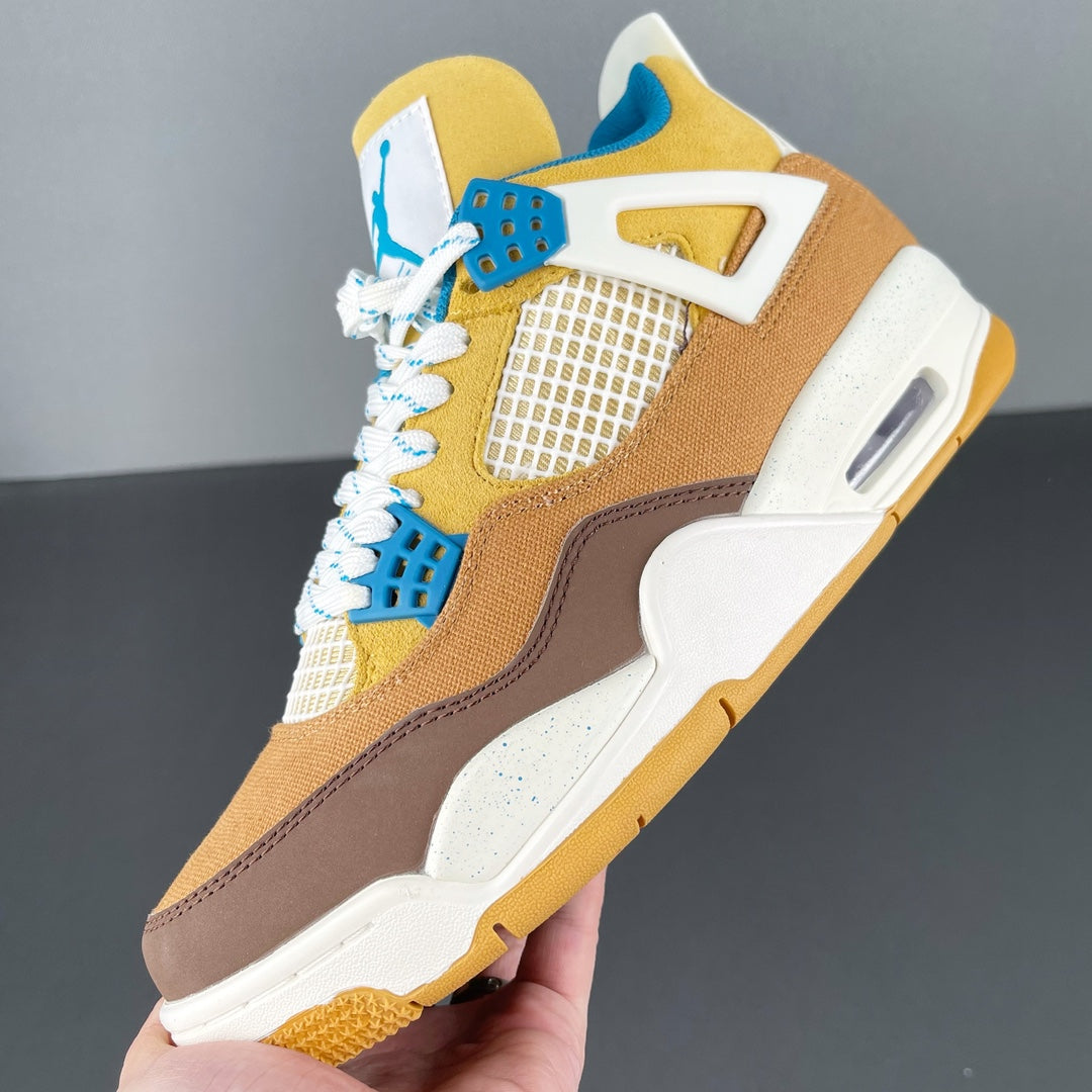 JORDAN RETRO 4 BROWN AND YELLOW