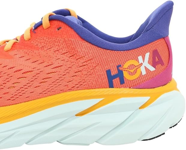 HOKA CLIFTON 8 FIESTA ORANGE/VIOLET