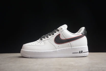 AIR FORCE 1 BLACK RED WHITE