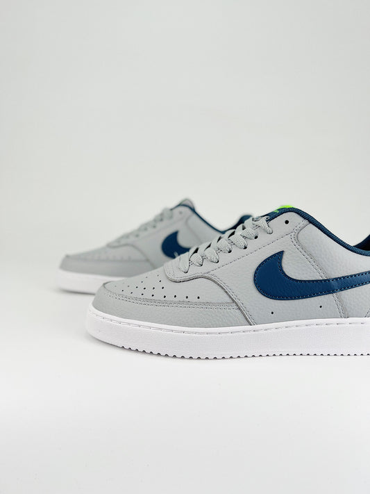 NIKE VISION COURT LOW GREY AND BLUE