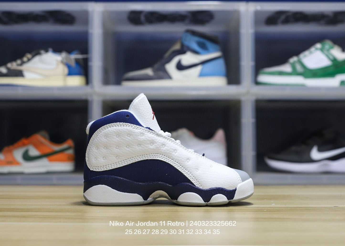 AIR JORDAN 13 RETRO BLUE NAVY AND WHITE