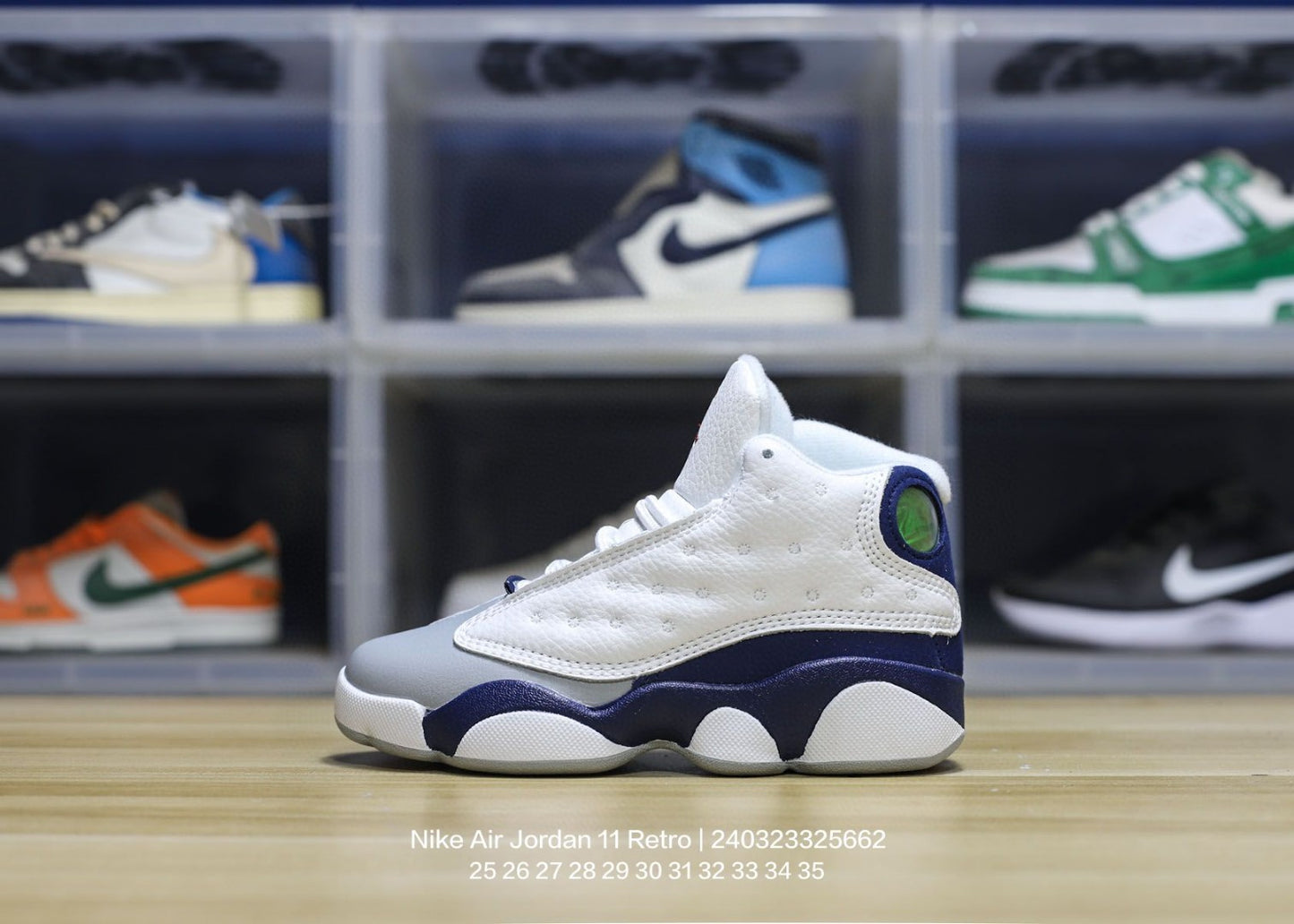 AIR JORDAN 13 RETRO BLUE NAVY AND WHITE