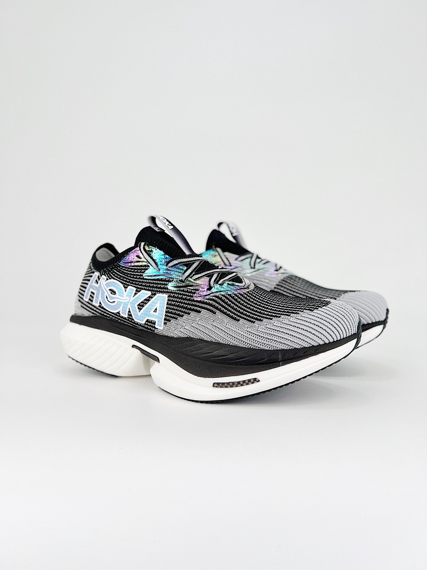 HOKA CIELO X1 GREY AND BLACK