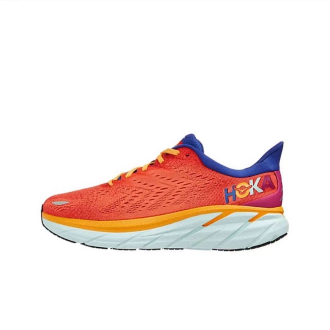 HOKA CLIFTON 8 FIESTA ORANGE/VIOLET