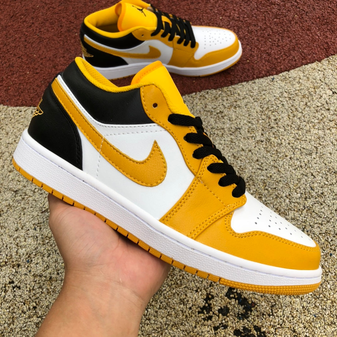 Jordan 1 Low BLACK AND YELLOW