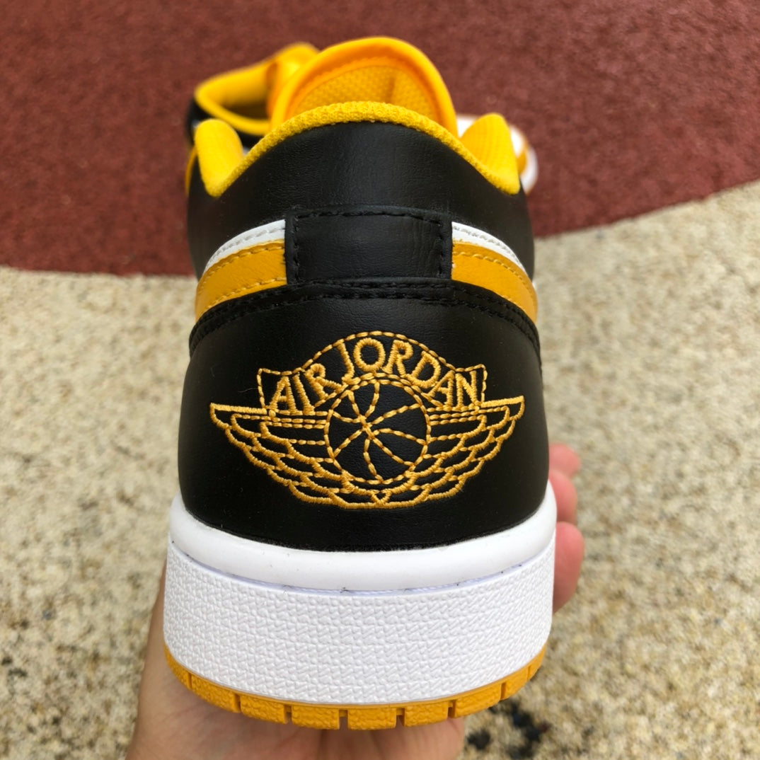 Jordan 1 Low BLACK AND YELLOW