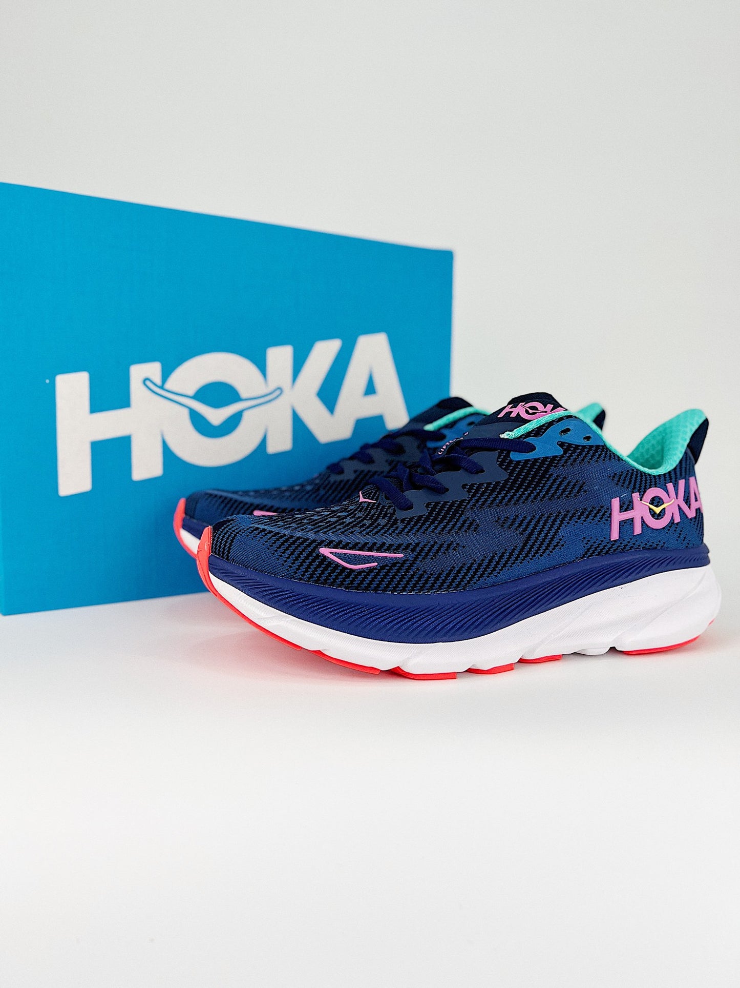 HOKA CLIFTON 9 NAVY BLUE