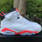 AIR JORDAN 6 INFRARED WHITE