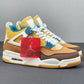 JORDAN RETRO 4 BROWN AND YELLOW