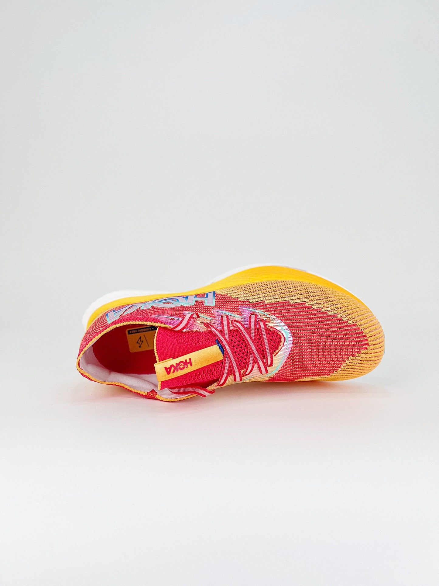 HOKA CIELO X1 RED AND YELLOW