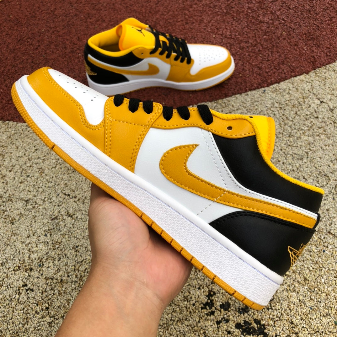 Jordan 1 Low BLACK AND YELLOW